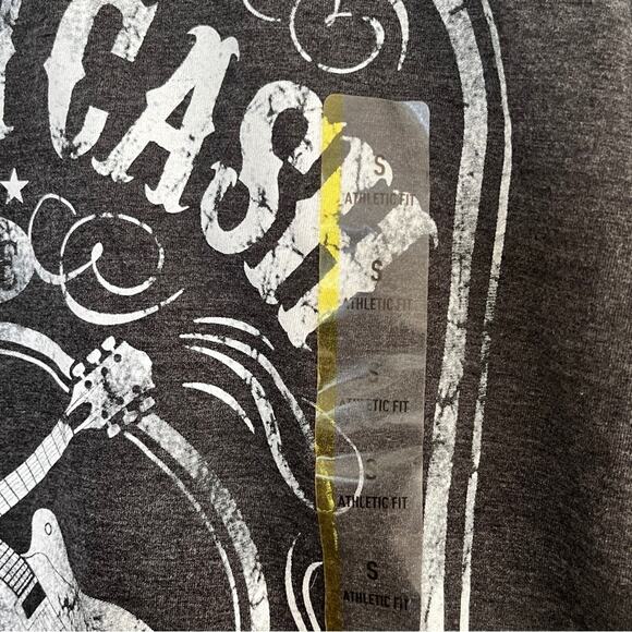 Johnny Cash charcoal heather grey short sleeve band tee size small - Picture 4 of 6